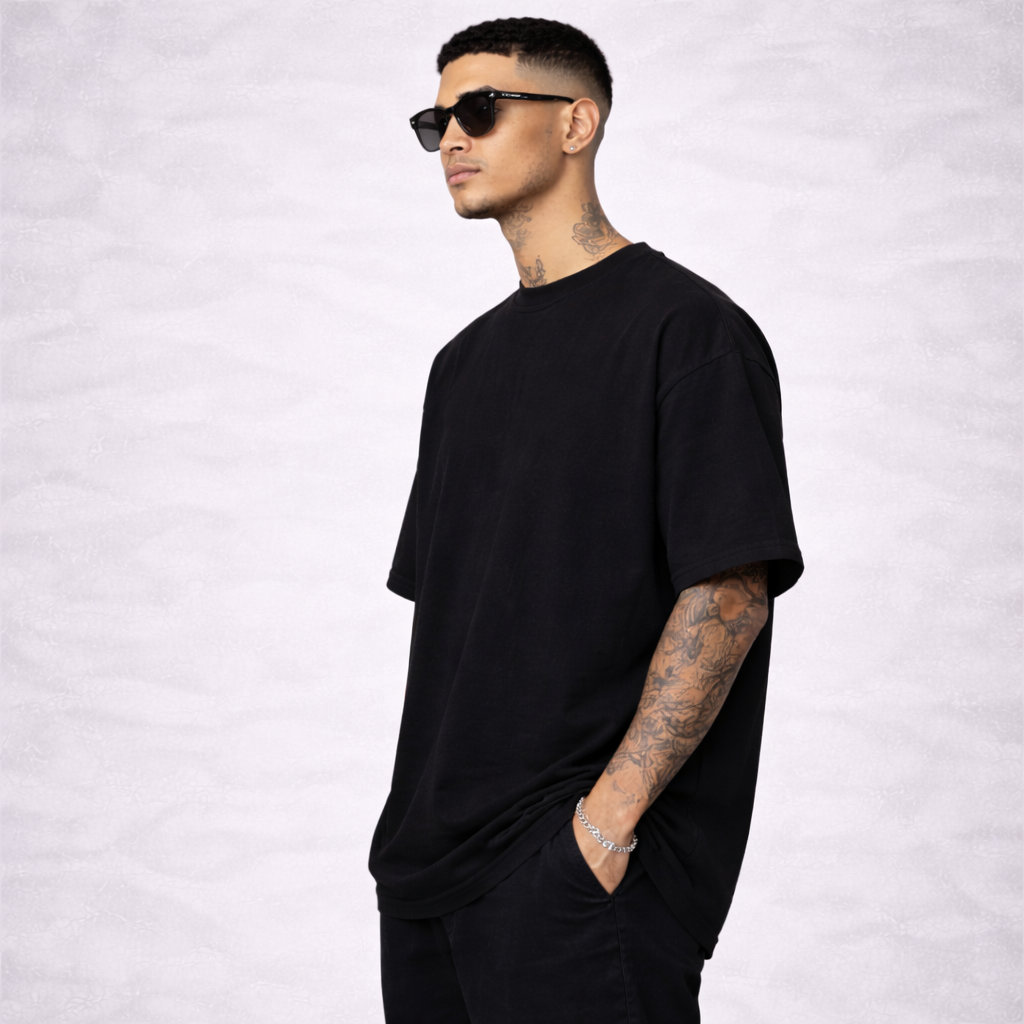 Kit com 3 Camiseta Oversized Pixo Algodão Encorpado