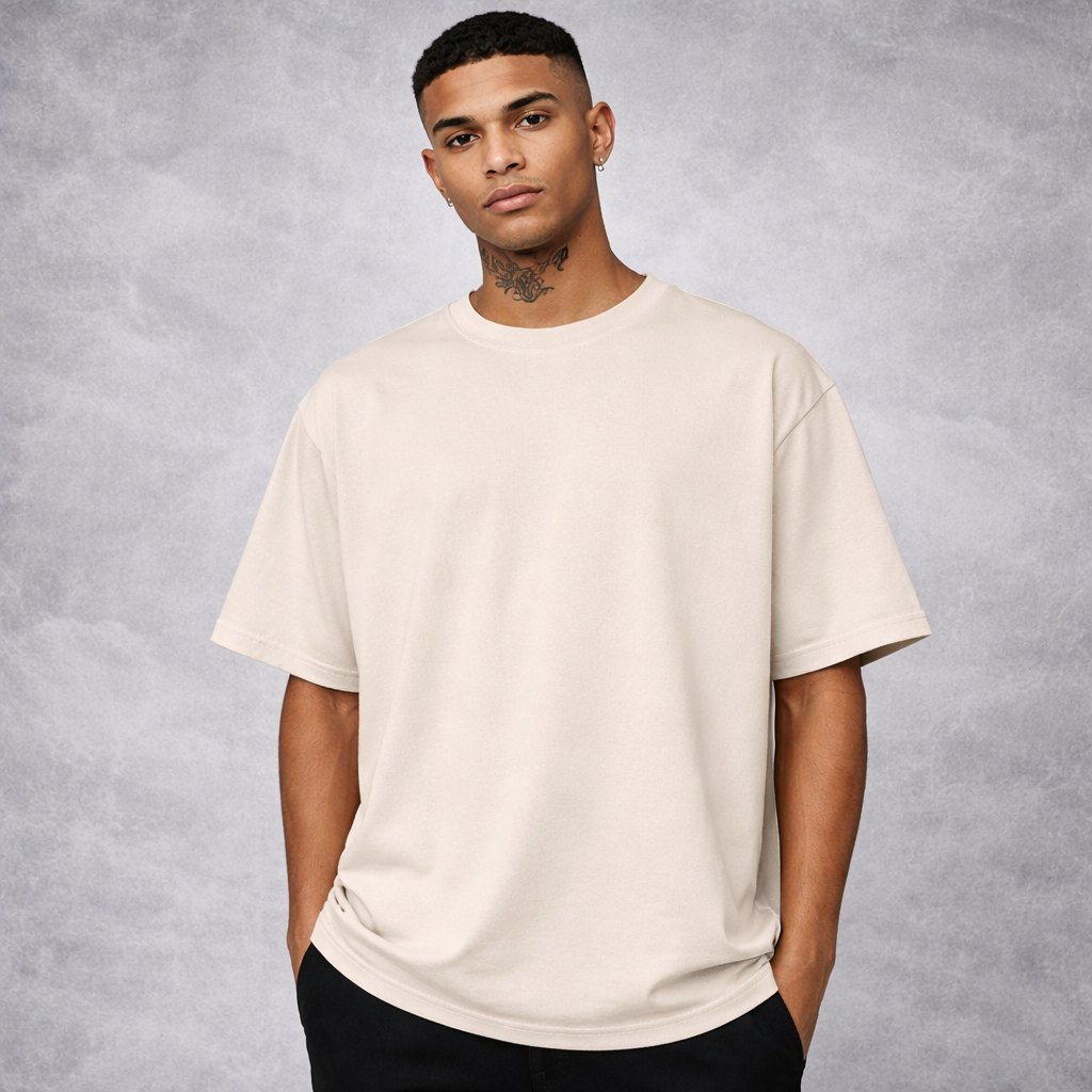 Camisetas Oversized Lisa Encolhimento Zero