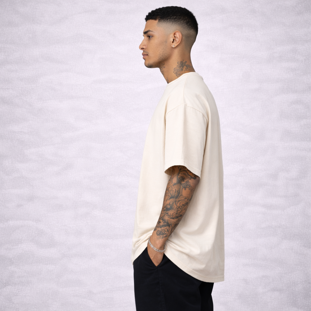 Kit com 3 Camiseta Oversized Pixo Algodão Encorpado